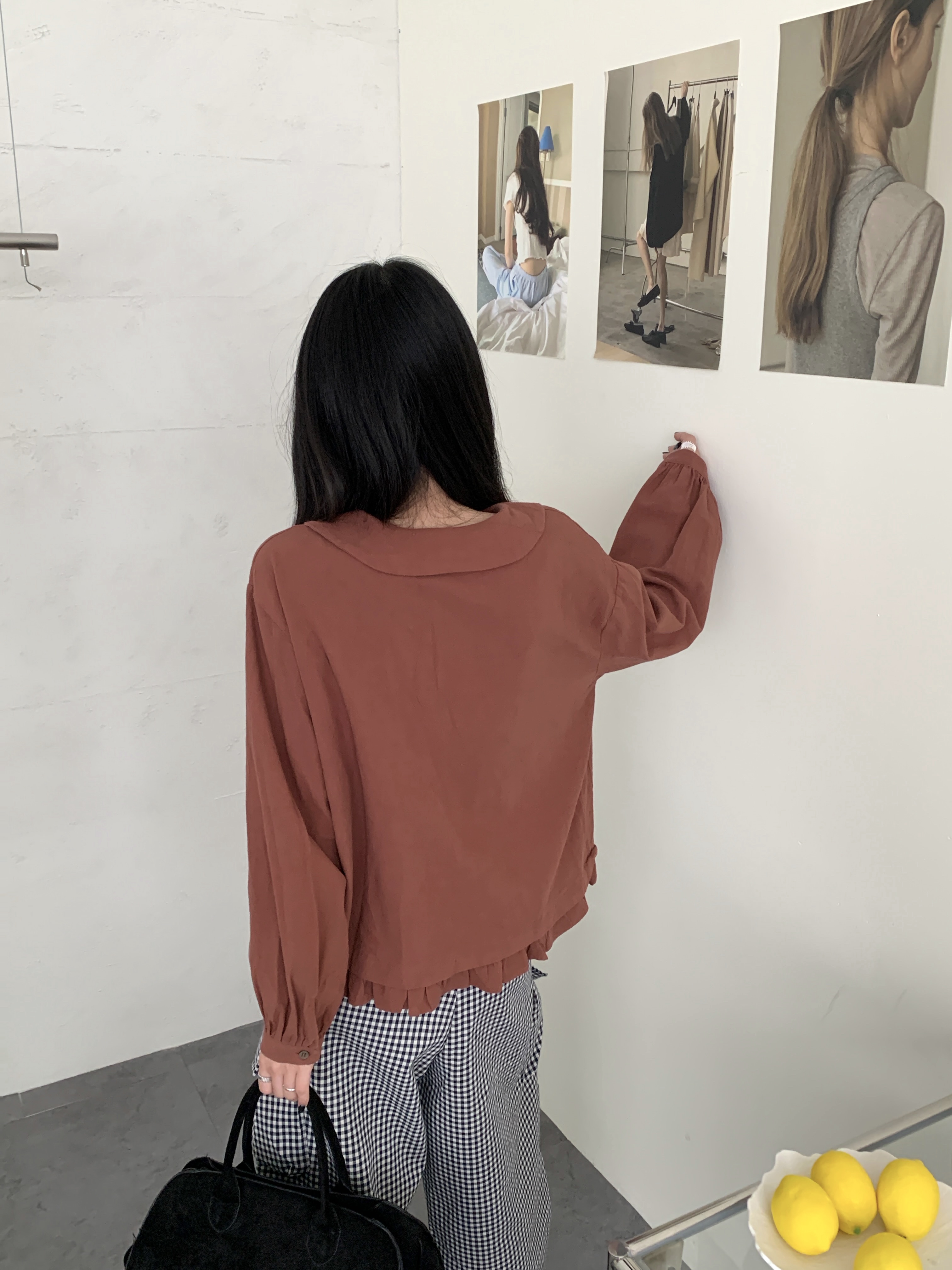 彩色木扣繽紛文青襯衫 8