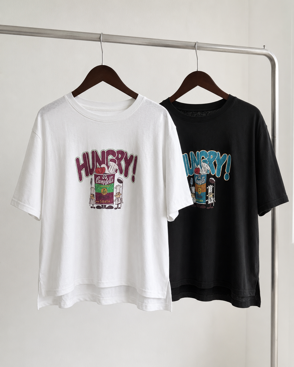 HUNGRY 復古廚師印花短袖T 3