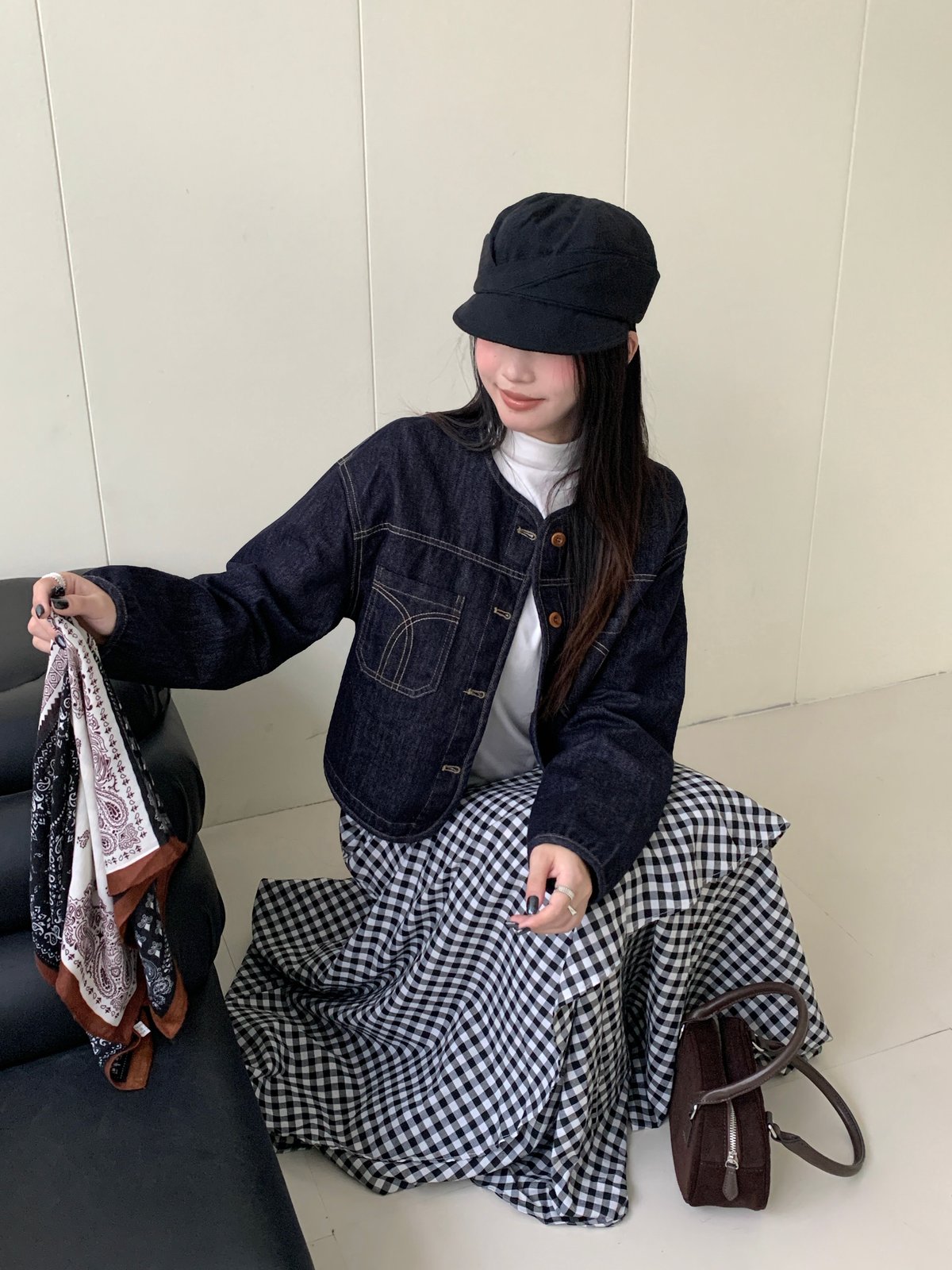 質感超好單寧牛仔外套（贈絲巾）