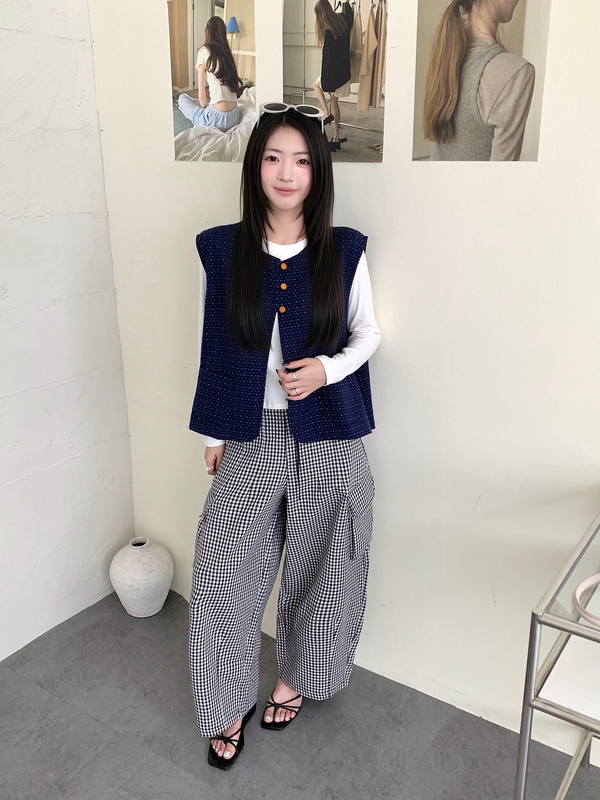 點點木扣文青背心 3