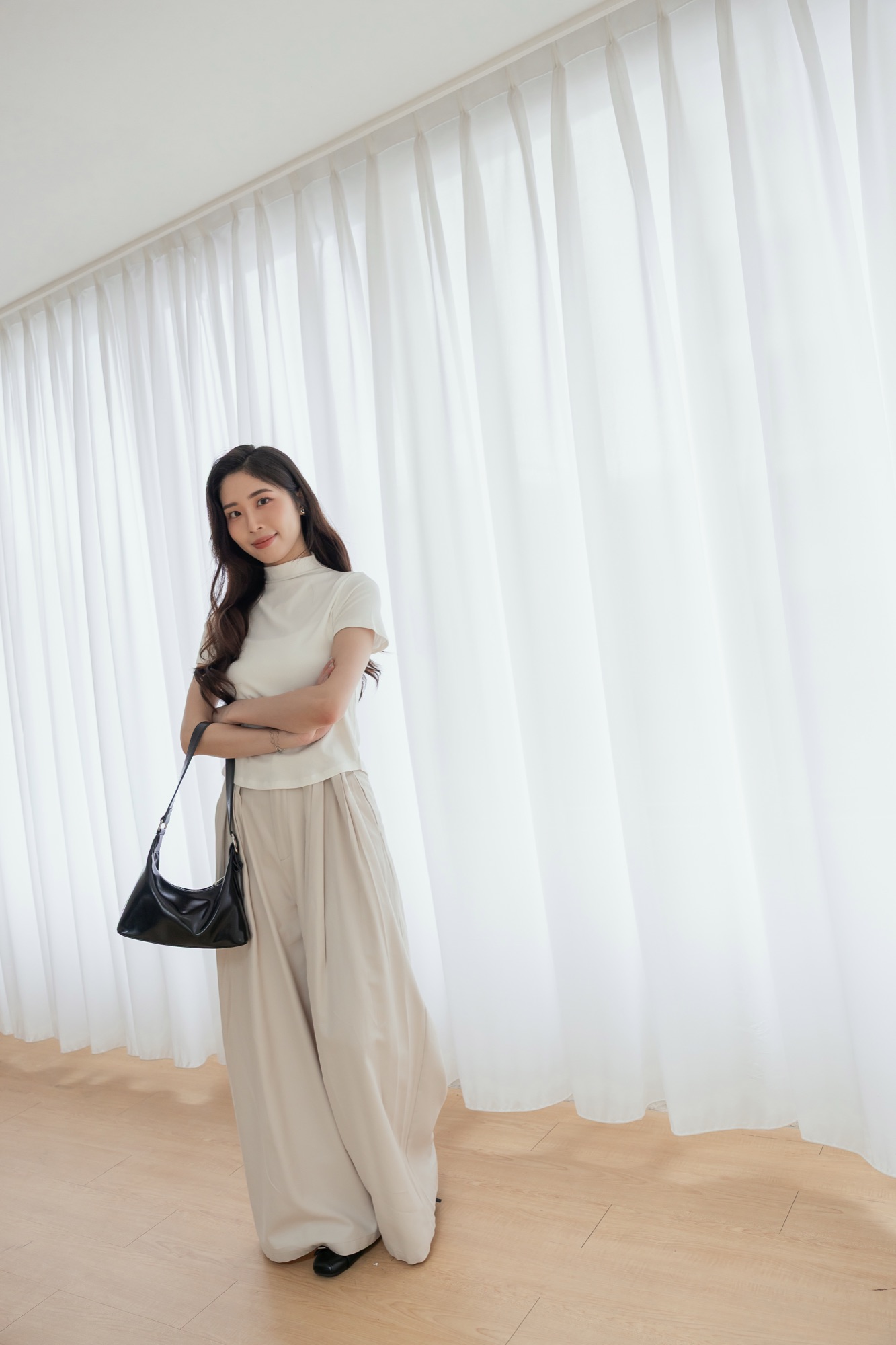 垂墜感帥氣美眉西裝褲 14
